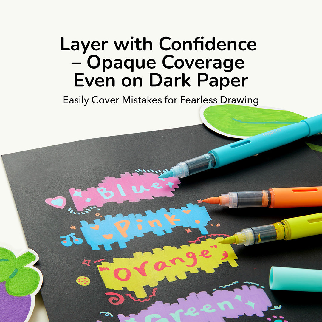 Straight Liquid Acrylic Marker - 36 Colors