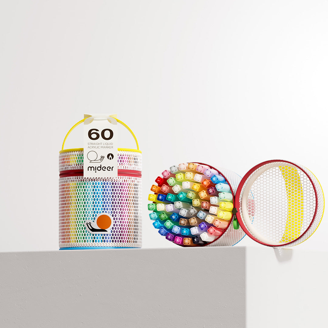 Straight Liquid Acrylic Marker - 60 Colors