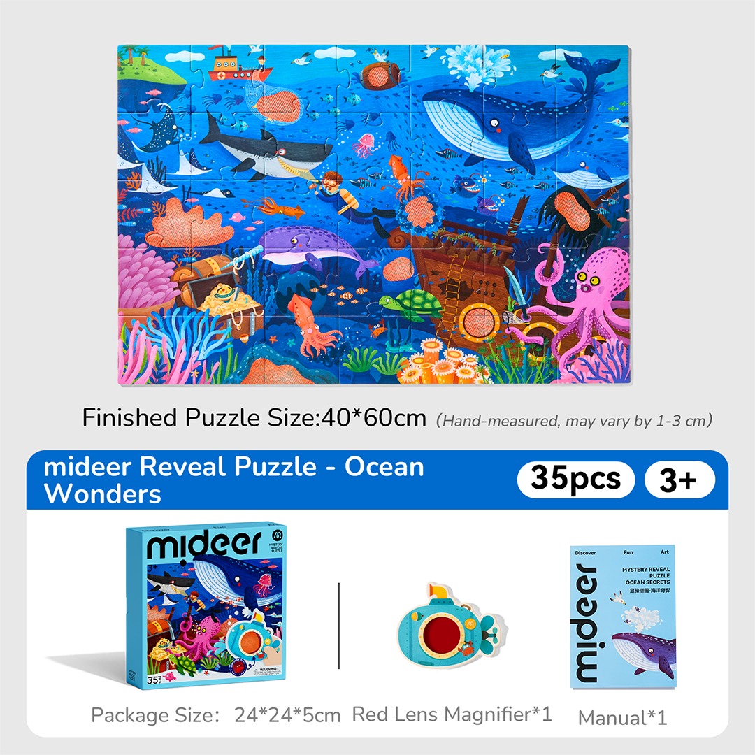 Mystery Reveal Puzzle - Ocean Secrets 35PCS