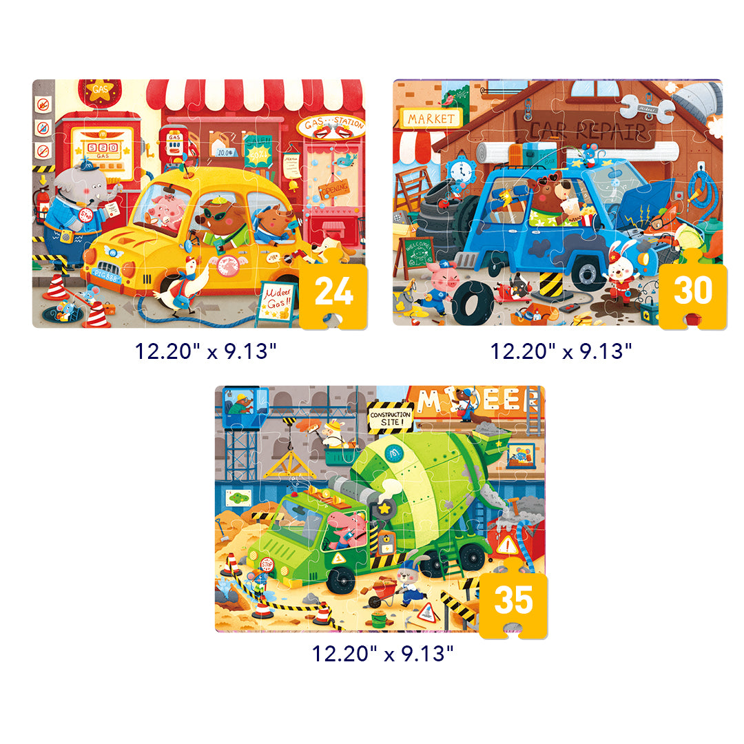 レベルアップ!パズル - レベル 3: シティ チーマー 24P-35P