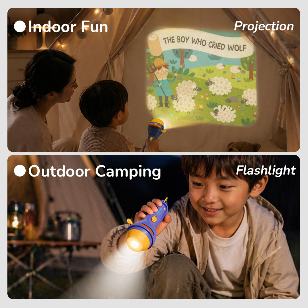 2-in-1 Storybook Projector & Flashlight