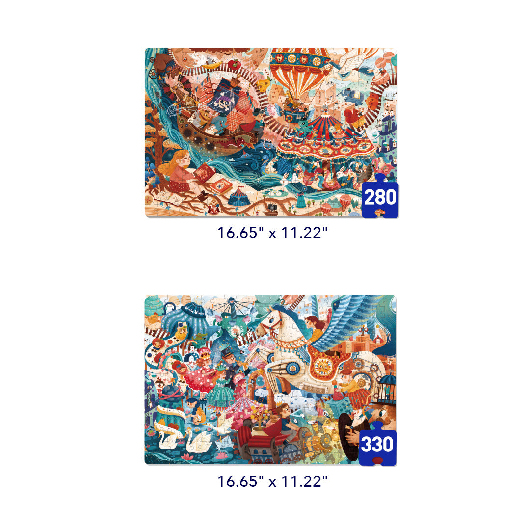 レベルアップ!パズル - レベル 8: 魔法の本とおとぎ話 280P-330P