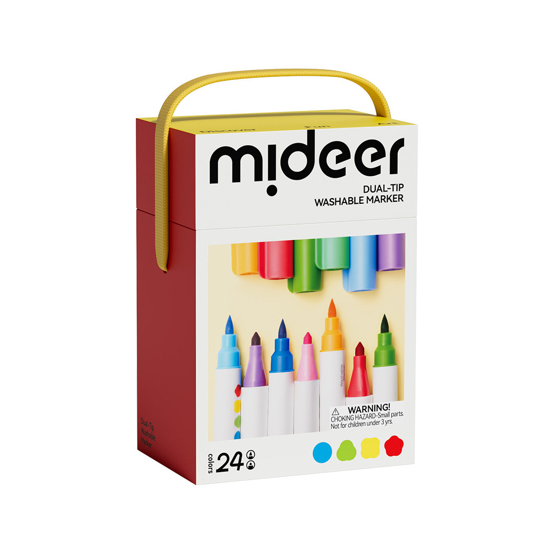 Dual-Tip Washable Marker 24 Colors