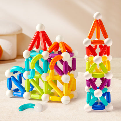 Rainbow Magnetic Building Stick 100P