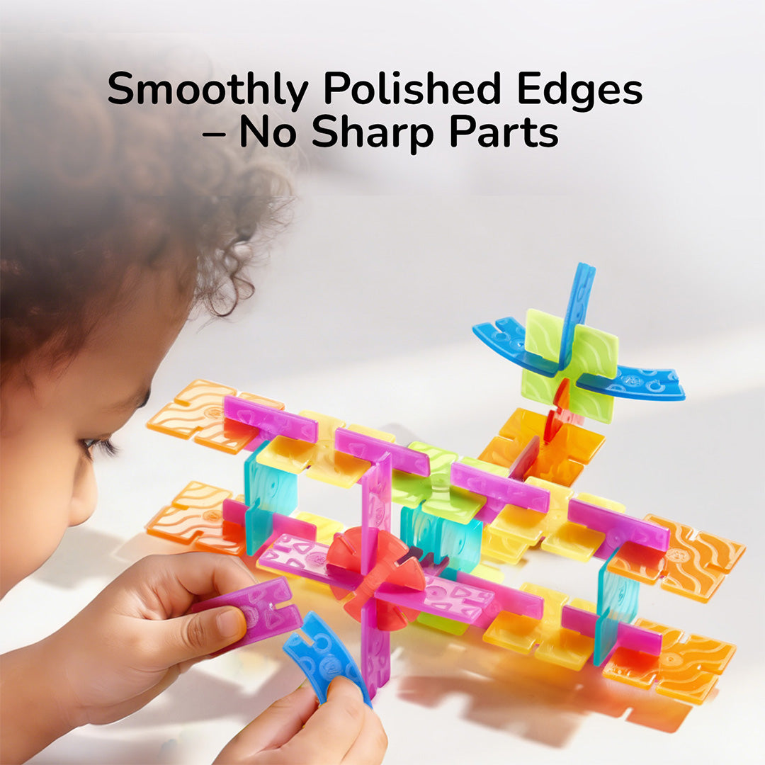 Translucent Color Snowflake Blocks-150pcs
