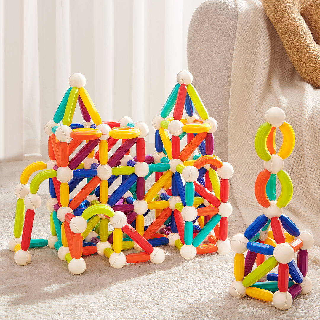Rainbow Magnetic Building Stick 100P