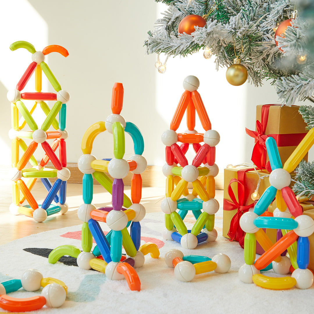 Rainbow Magnetic Building Stick 100P