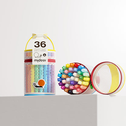Straight Liquid Acrylic Marker - 36 Colors
