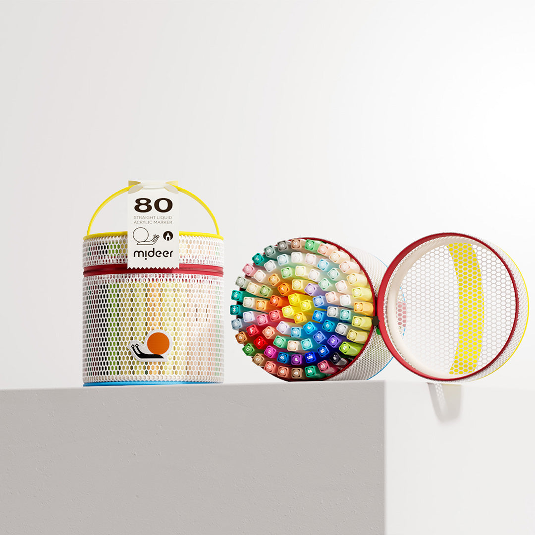 Straight Liquid Acrylic Marker - 80 Colors