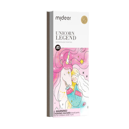 Pintura De Acuarela: Leyenda Del Unicornio