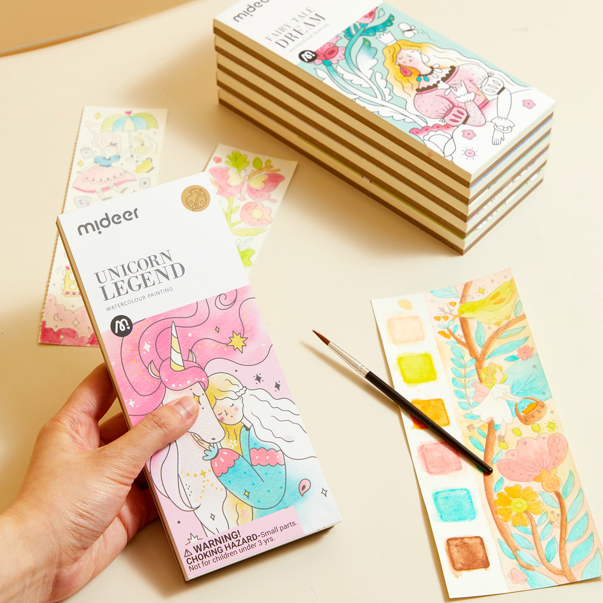 Pintura De Acuarela: Leyenda Del Unicornio