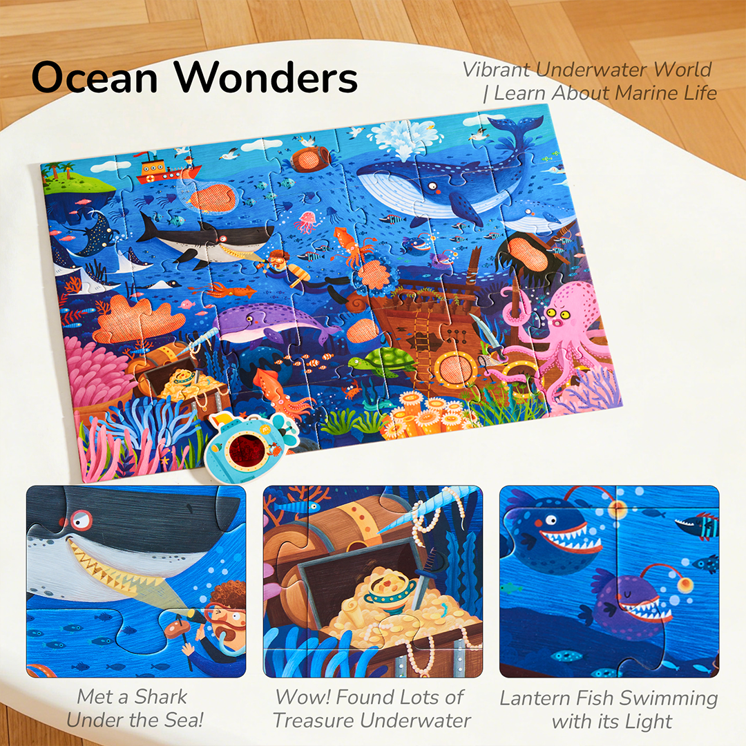 Mystery Reveal Puzzle - Ocean Secrets 35PCS