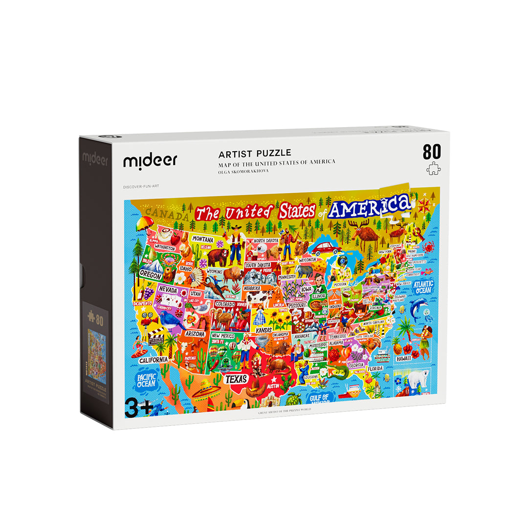 Artist Puzzle: Map of the USA 80P