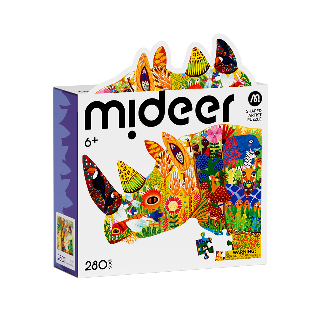 Shaped Artist Puzzle - Dreamy Rhino 280PCS
