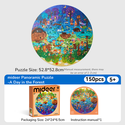 Panoramic Puzzle - A Day in the Forest 150PCS