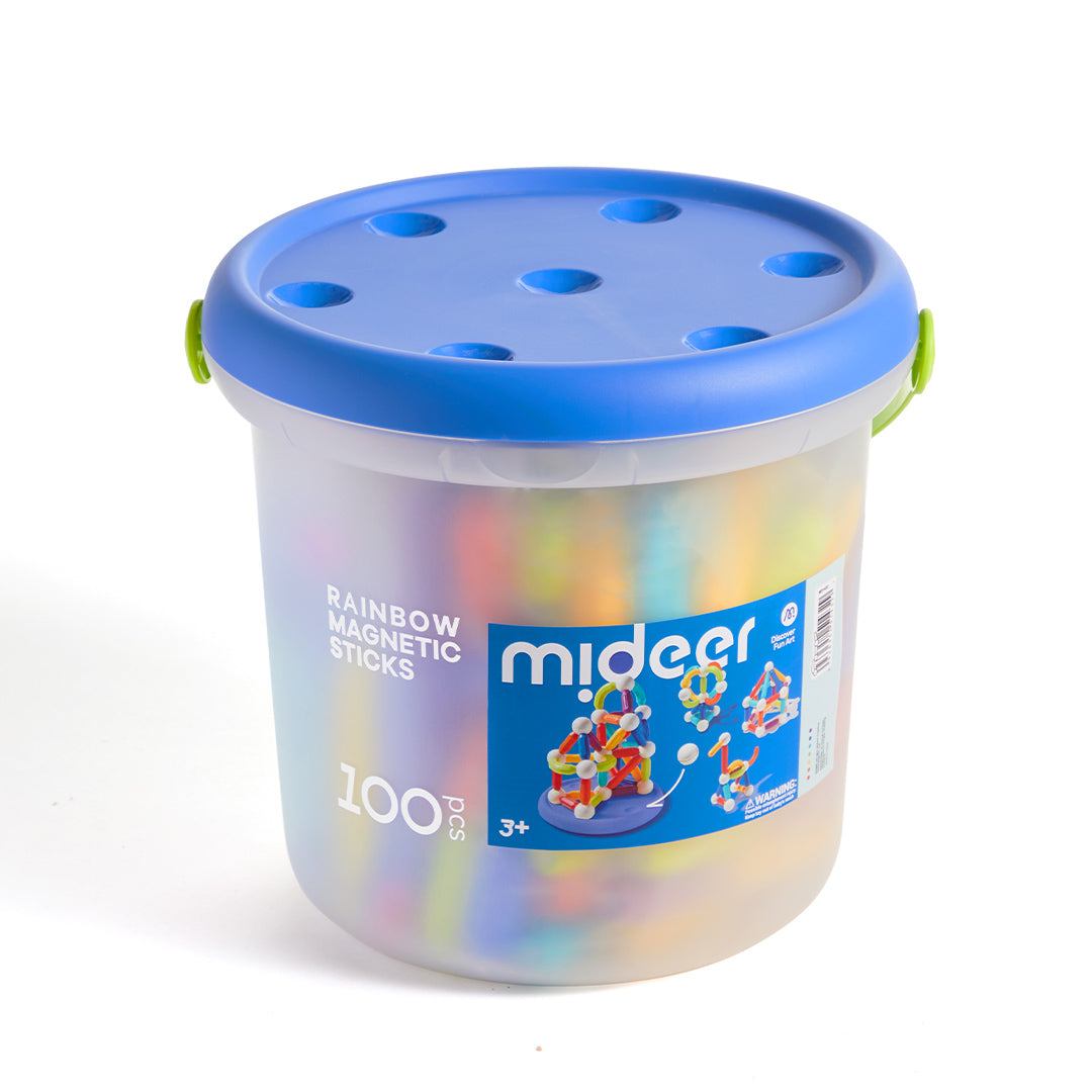 Rainbow Magnetic Building Stick 100P
