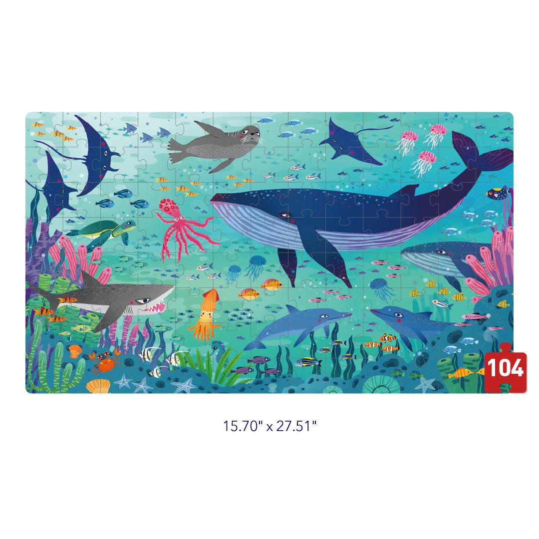 Caja Puzzle Portátil: Mar Maravilloso 104P