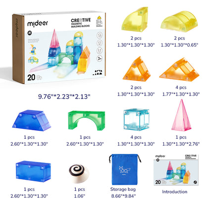 Blocchi magnetici creativi 20P