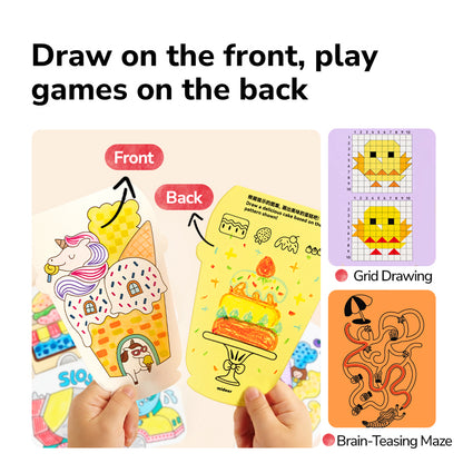 mideer Aqua Reveal Coloring Book - Sweet Cream