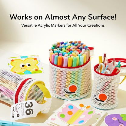 Straight Liquid Acrylic Marker - 36 Colors