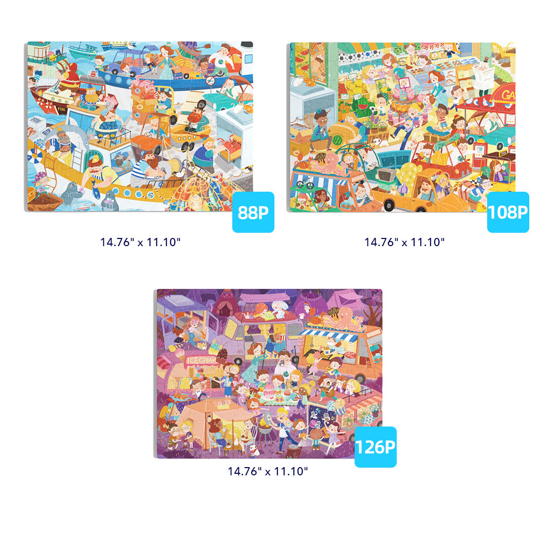 Sali di livello! Puzzle - Livello 5: Mondo delle fiabe 99P-140P