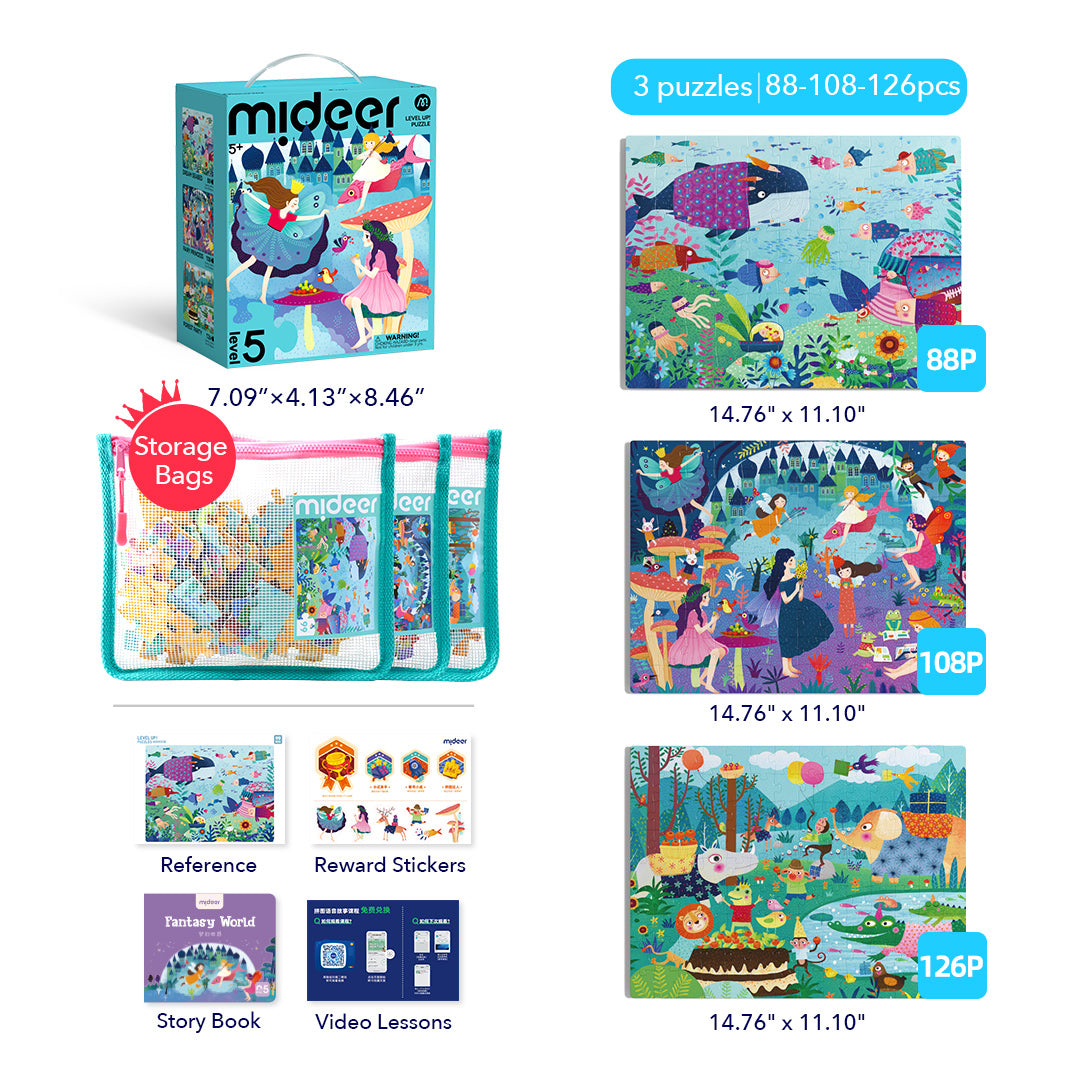 Sali di livello! Puzzle - Livello 5: Magic World 99P-140P