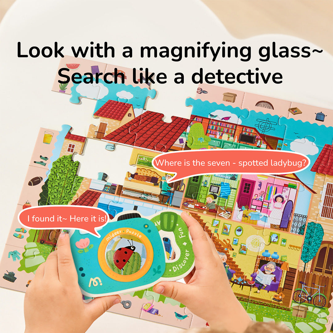 Build &amp; Seek Puzzle - Space Treasure Hunt 42PCS