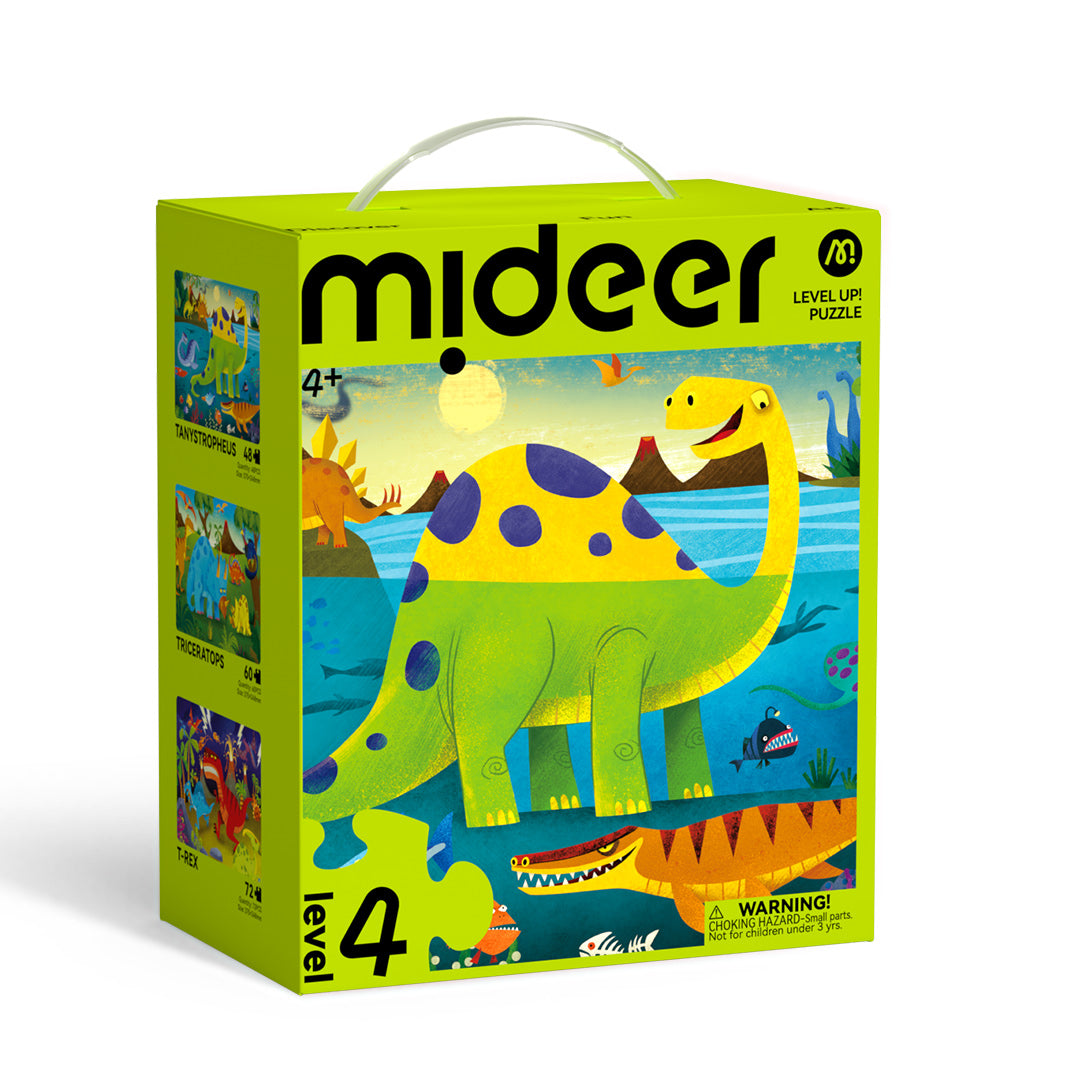 Level Up! Puzzles with Storage Bag - Level 4: Dinosaur&