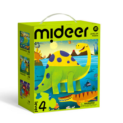 Level Up! Puzzles with Storage Bag - Level 4: Dinosaur&